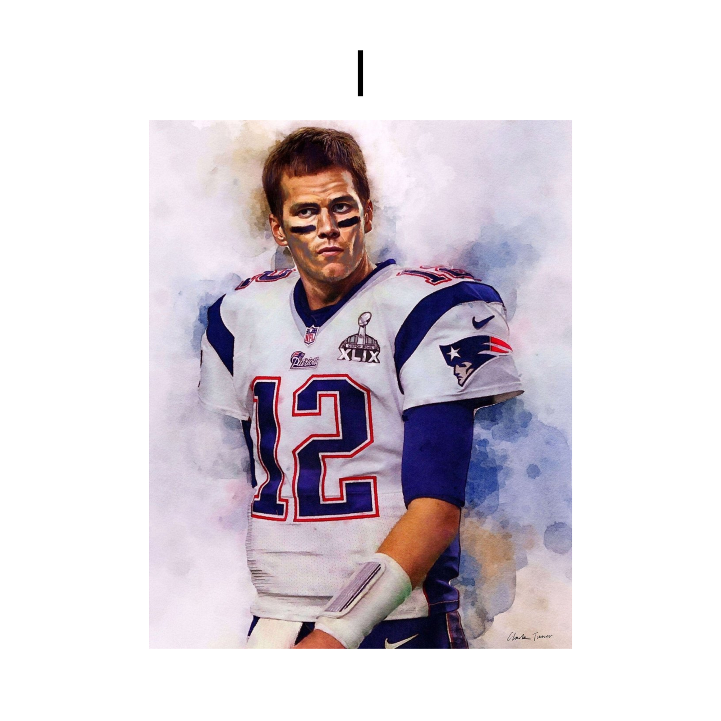 Football Tom Brady Poster · Deko Print ohne Rahmen