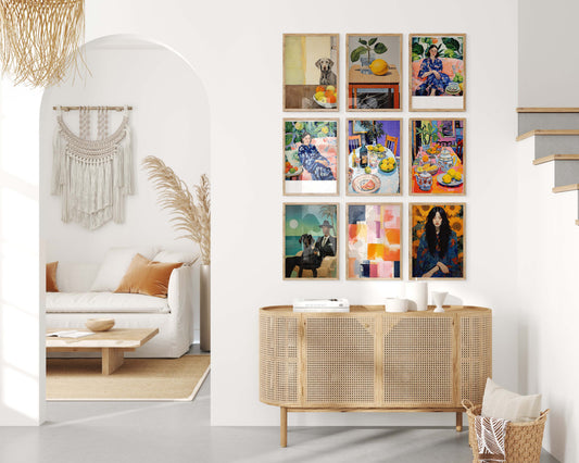 Moderne Kunst Poster · Geschenkidee · Moderne Porträts Stillleben und Abstrakte Kunst · Dekoprint ohne Rahmen
