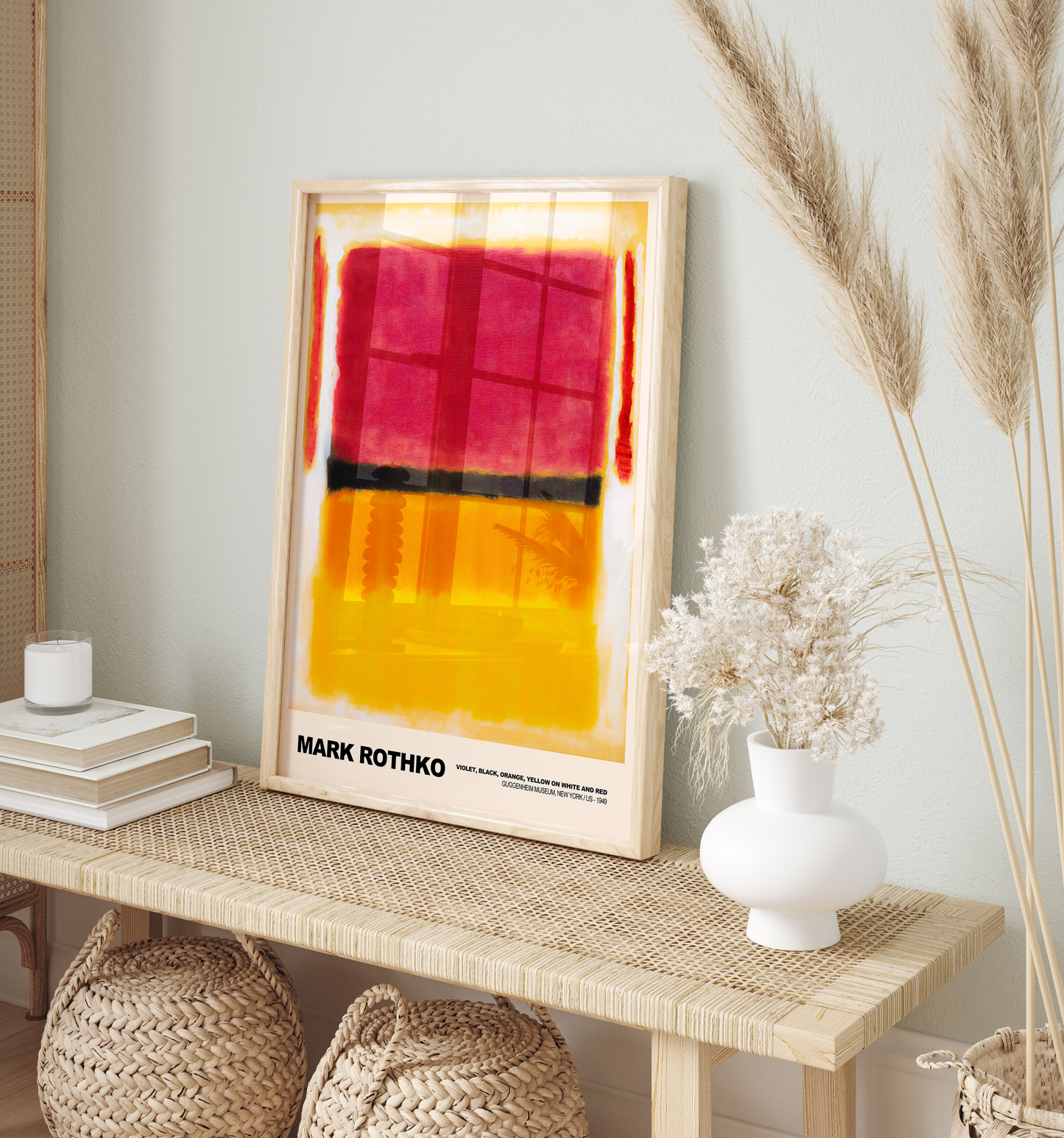 Poster Mark Rothko · Violet, Black, Orange, Yellow on White and Red · Abstrakter Expressionismus, Farbfeldmalerei · Print ohne Rahmen