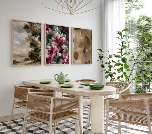 Landschaft Poster Wandbilder · Blumen Natur Bilder · Wohnzimmer Deko ohne Rahmen