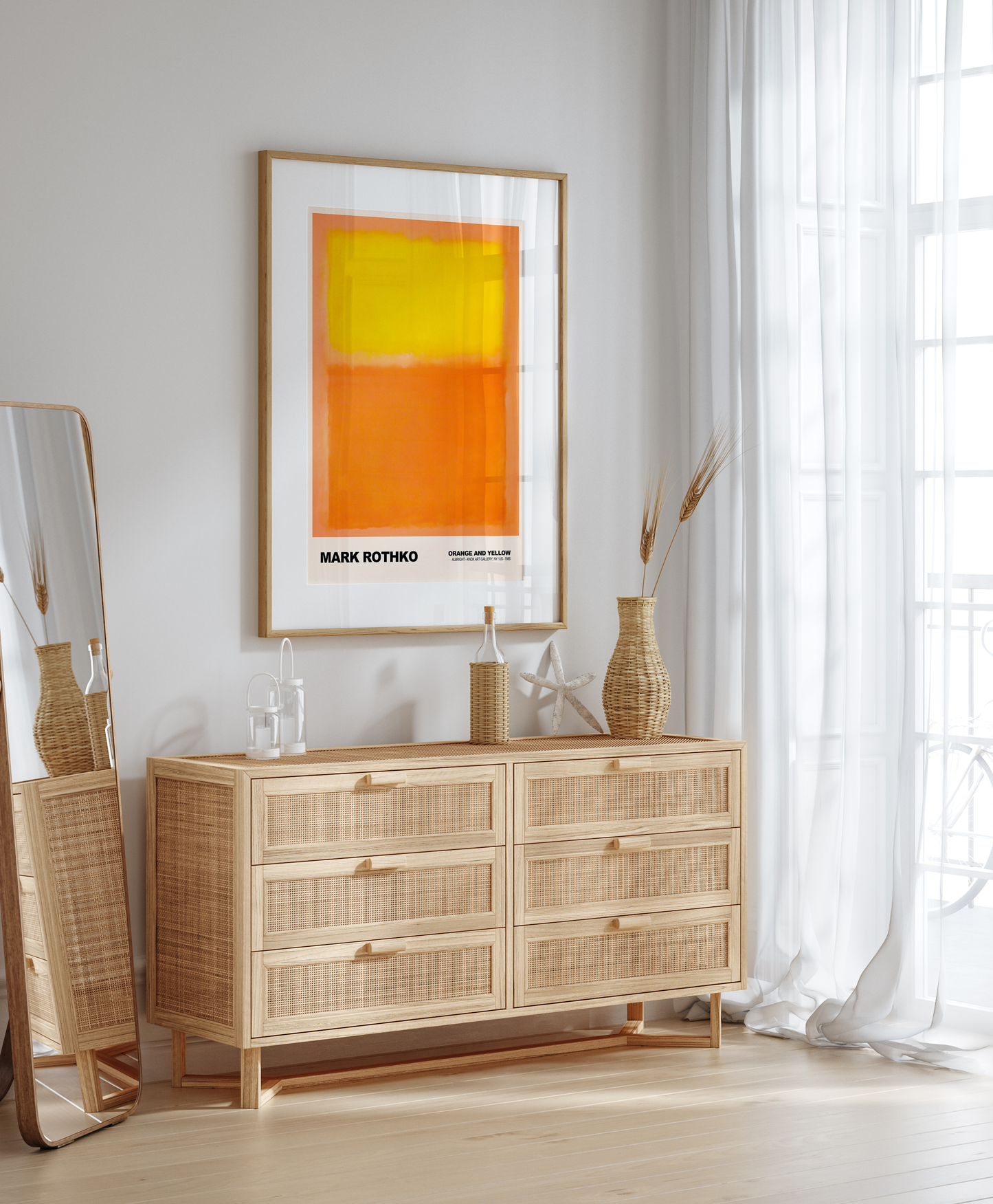 Poster Mark Rothko · Orange and Yellow · Abstrakter Expressionismus, Farbfeld · Print ohne Rahmen