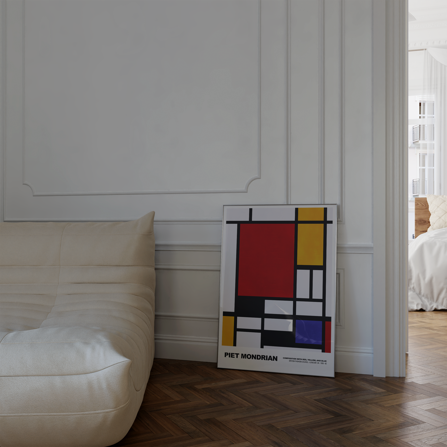 Poster Piet Mondrian · Composition with Red, Yellow and Blue · De Stijl, Neoplastizismus · Print ohne Rahmen