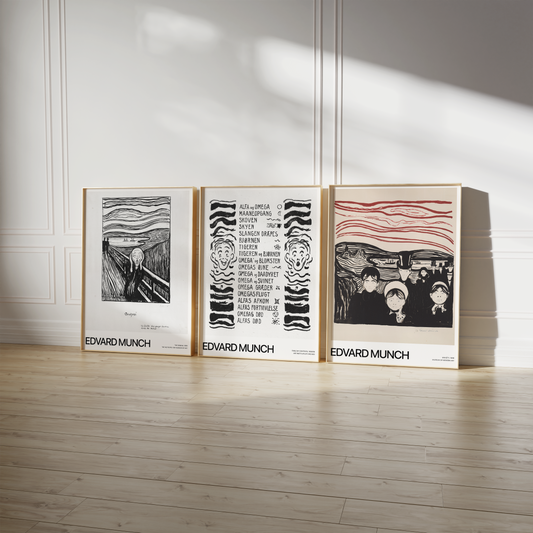 Kunst Poster · Geschenkidee · Edvard Munch Expressionismus Ikonische Gemälde Symbolistische Kunst · Dekoprint ohne Rahmen