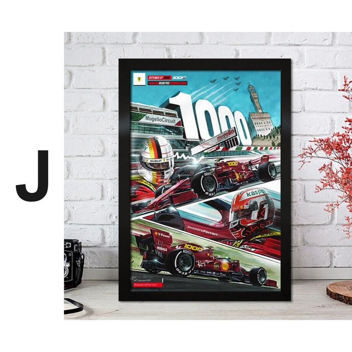 Poster Formel 1 Rennfahrer Legenden Rennwagen · Deko Print ohne Rahmen