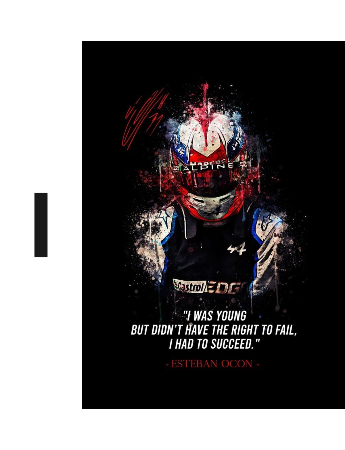 Poster Formel 1 Rennfahrer Legenden Sprüche · Deko Print ohne Rahmen