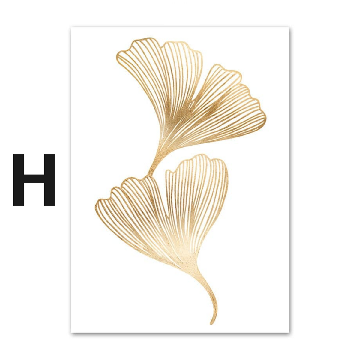 Poster Meer Pampasgras Beige Gold · Wandbilder Wohnzimmer & Schlafzimmer · Deko Print Bilder · ohne Rahmen