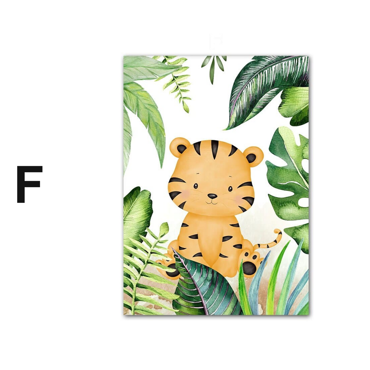 Poster Kinderzimmer Jungle Tiere Bäume · Kinderzimmer Bilder · Wand Deko · Kunst Druck · Deko Print · ohne Rahmen
