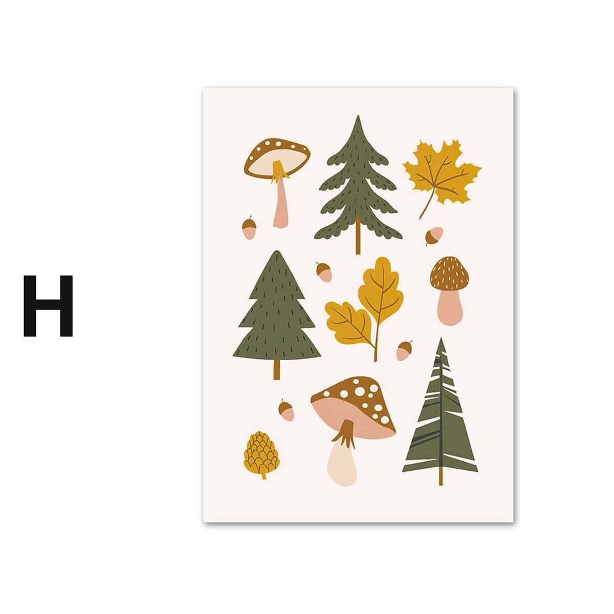 Poster Kinderzimmer Wald Berge Abenteuer · Name Personalisiert · Kinderzimmer Bilder · Wand Deko · Kunst Druck · Deko Print · ohne Rahmen