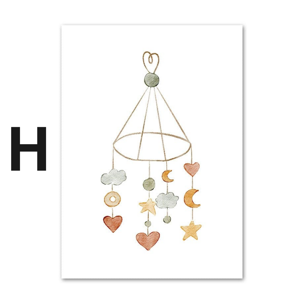 Poster Kinderzimmer Tiere Sonne Regenbogen · Kinderzimmer Bilder · Wand Deko · Kunst Druck · Deko Print · ohne Rahmen