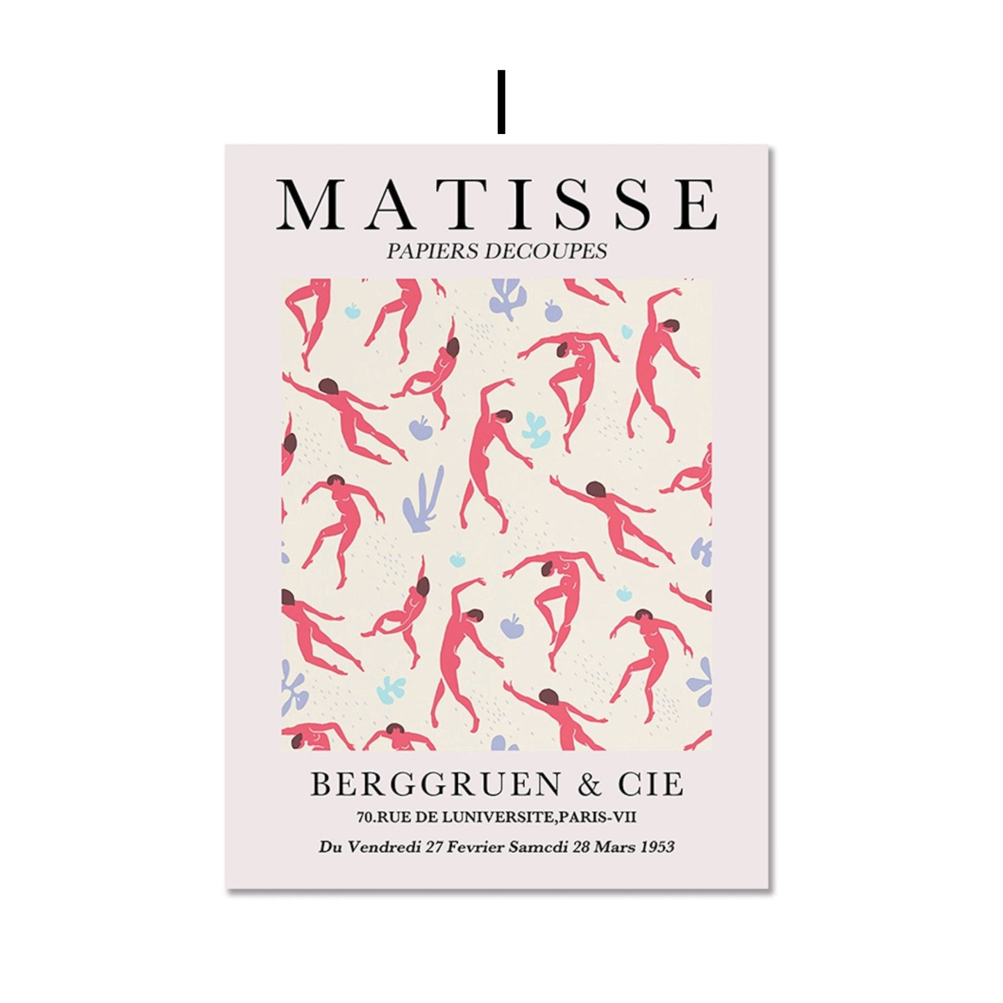 Poster Matisse Berggruen & Cie Museum | Bilder Wohnzimmer | Wandbilder Schlafzimmer | Deko Print ohne Rahmen | Bilder Matisse Bunt