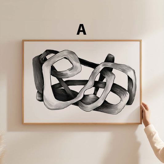 Abstrakte Kunst Poster · Geschenkidee · Moderne Formen, Blumenstillleben und Landschaftskunst · Dekoprint ohne Rahmen