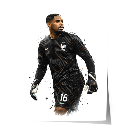 Frankreich Fußball Poster · Geschenkidee · Aquarell Sport Wandbild · Deko Print ohne Rahmen
