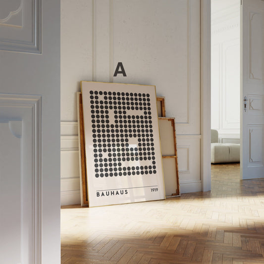 Bauhaus Ausstellung Poster I Geschenkidee I Bauhaus Design I Bauhaus Wandkunst I Wand Deko I Deko Print ohne Rahmen - justgoodmood