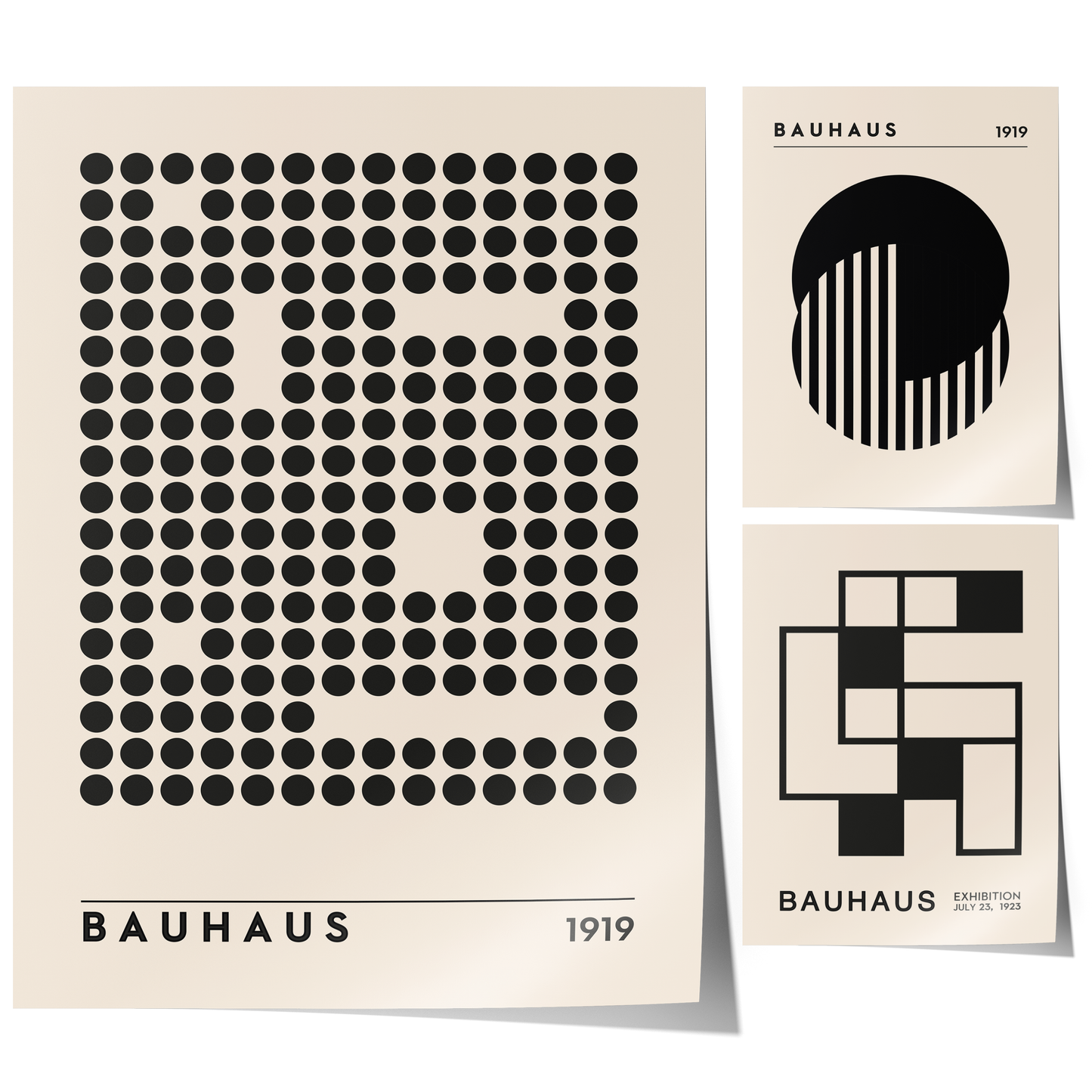 Bauhaus Ausstellung Poster I Geschenkidee I Bauhaus Design I Bauhaus Wandkunst I Wand Deko I Deko Print ohne Rahmen