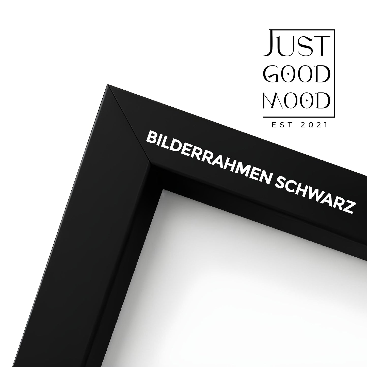 Bilderrahmen aus stabilem MDF-Holz mit Acrylglas – Weiß Schwarz Ahorn Eiche · mit gratis Nägeln