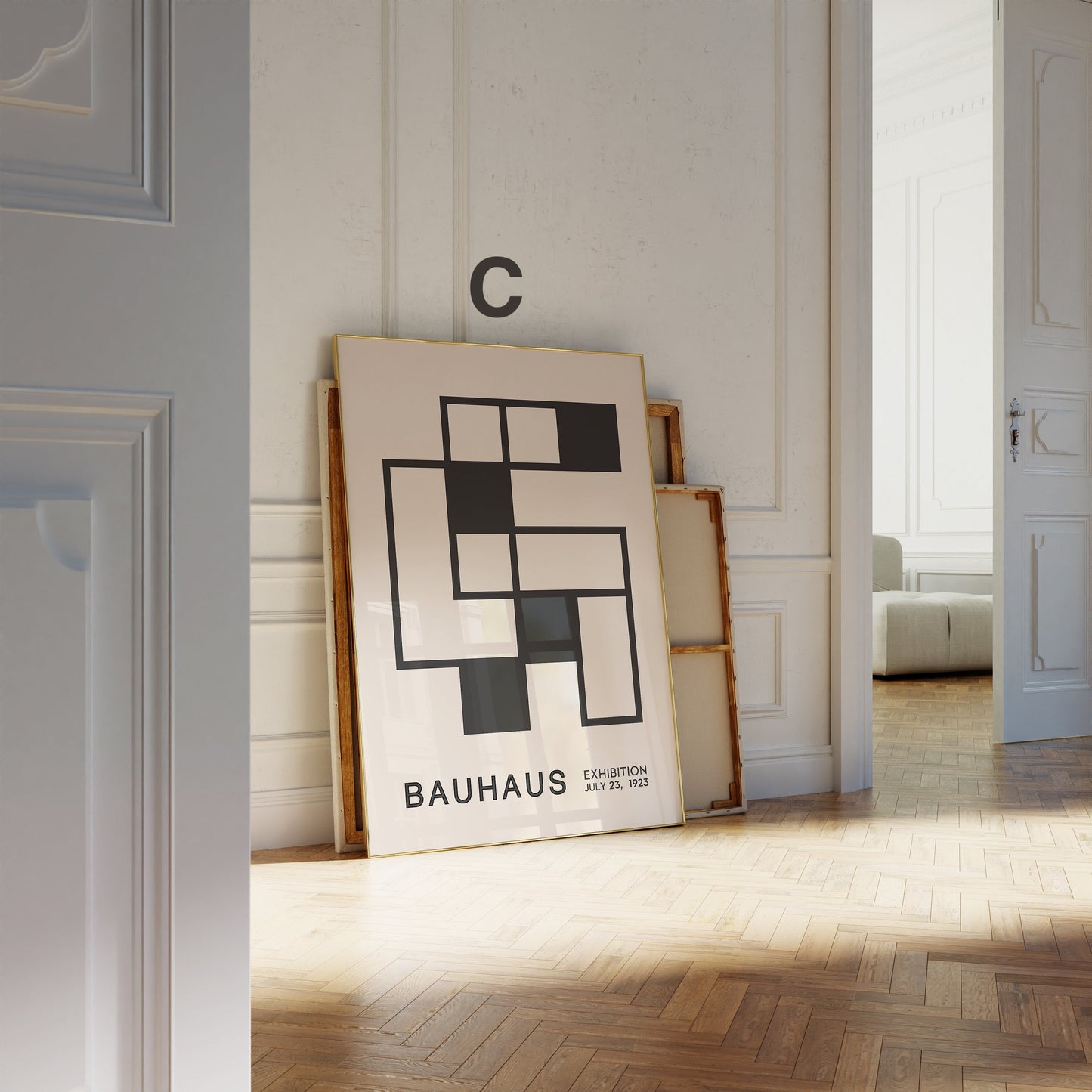 Bauhaus Ausstellung Poster I Geschenkidee I Bauhaus Design I Bauhaus Wandkunst I Wand Deko I Deko Print ohne Rahmen
