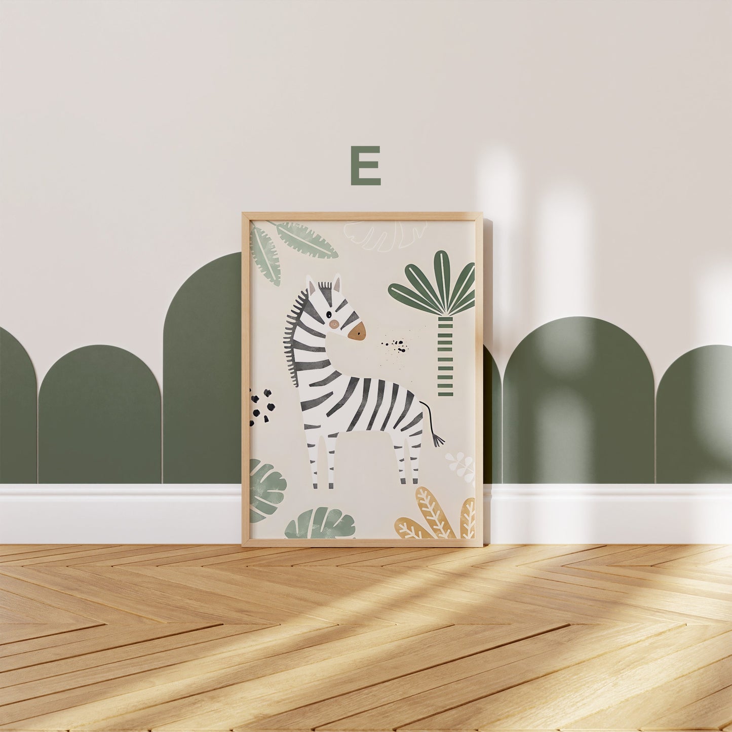 Poster Kinderzimmer Dschungel Tiere · Name Personalisiert · Kinderzimmer Bilder · Wand Deko · Kunst Druck · Deko Print · ohne Rahmen