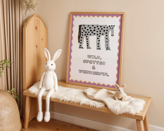 Poster Kinderzimmer Zitrone · Be Kind Spruch · Fruchtige Wanddeko mit Gesicht · Liebevolle Botschaft für Kinder · Dekoprint ohne Rahmen