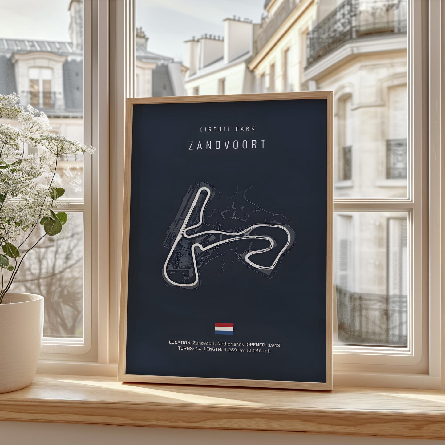 Poster Formel 1 2025 Rennstrecke Zandvoort Netherlands ยท Geschenkidee ยท Groรer Preis von Zandvoort ยท Deko Print ohne Rahmen