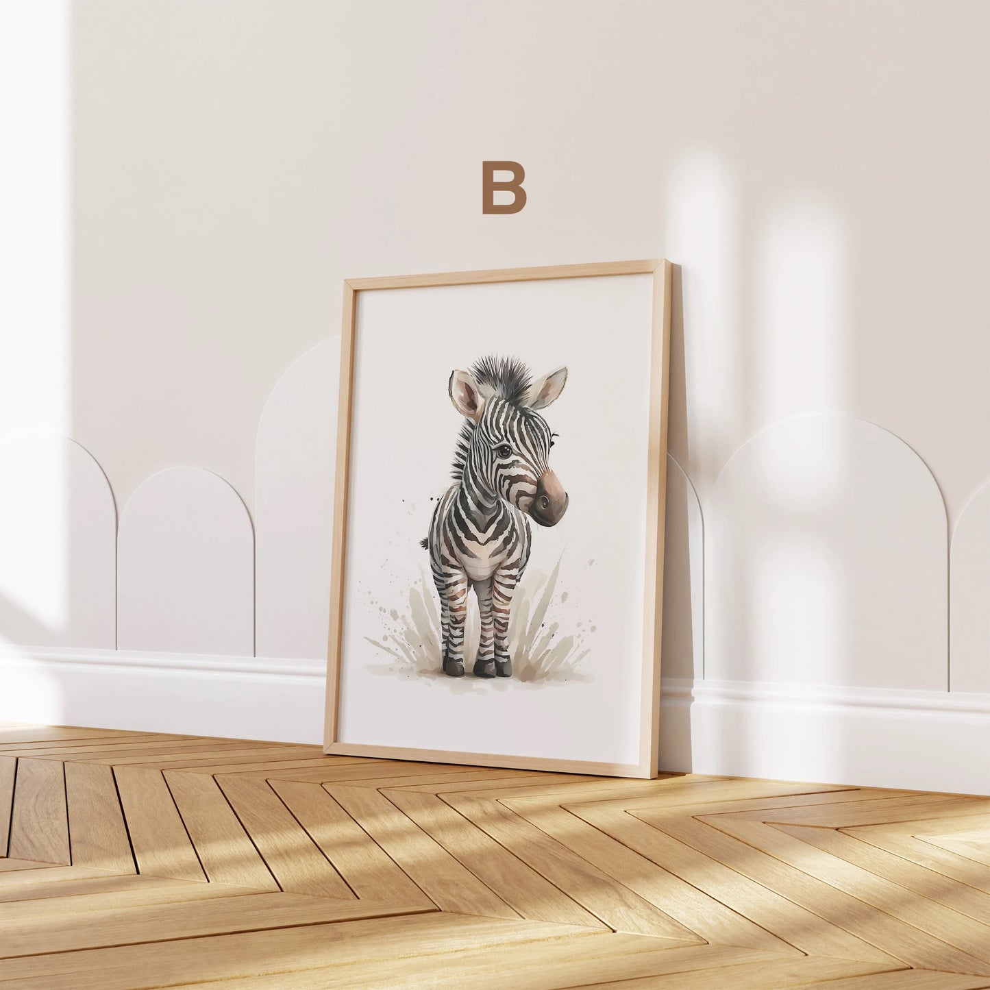 Poster Kinderzimmer Tiere Wald Dschungel Aquarell I Kinderzimmer Bilder I Wand Deko I Kunst Druck I Deko Print I ohne Rahmen