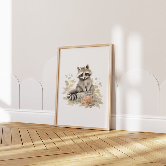 Kinderzimmer Poster Tiere Wald Wasserfarben · Wanddekoration Kinderzimmer Geschenkidee · Wand Deko · Kunst Druck · Deko Print · ohne Rahmen - justgoodmood