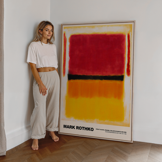 Poster Mark Rothko · Violet, Black, Orange, Yellow on White and Red · Abstrakter Expressionismus, Farbfeldmalerei · Print ohne Rahmen