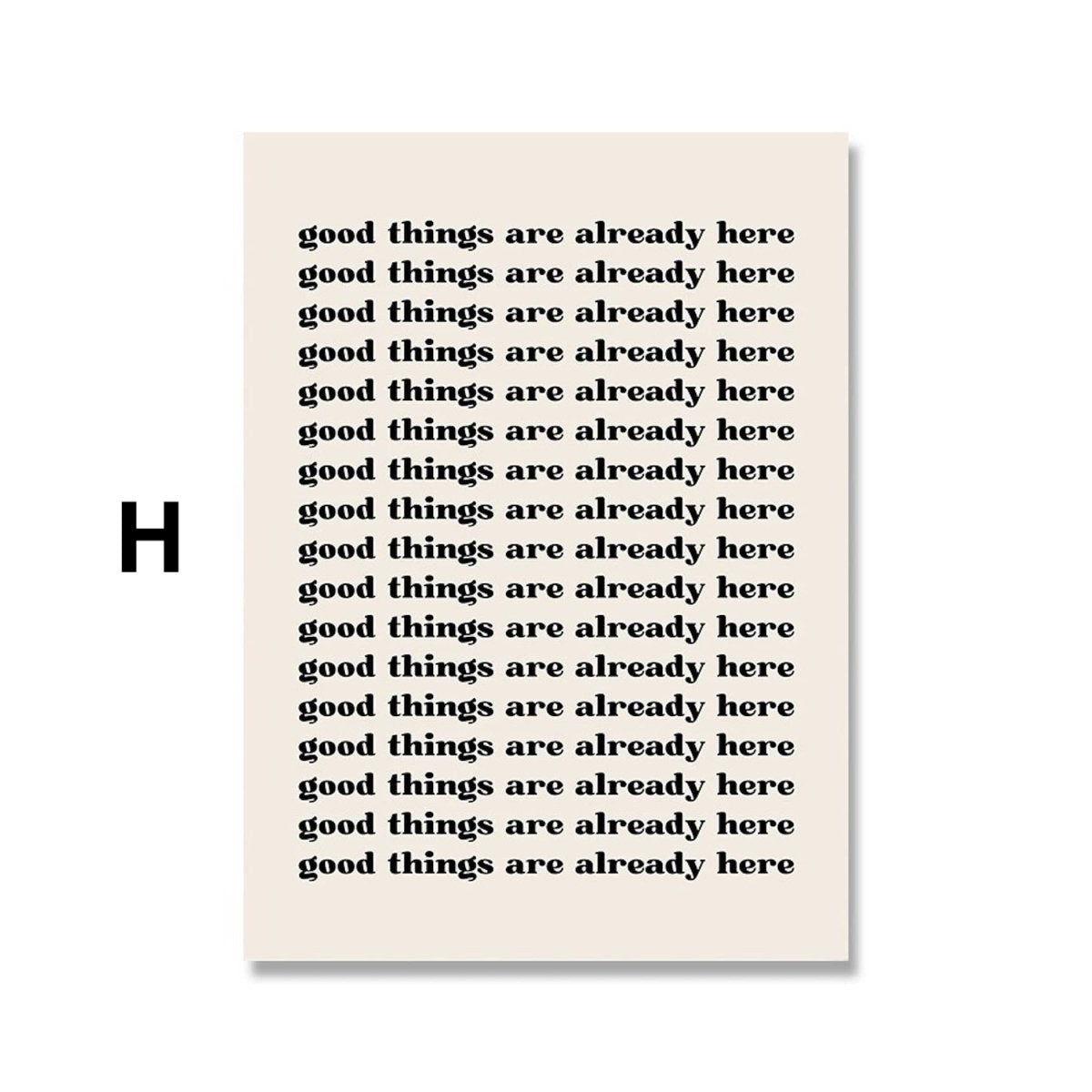 Poster manifesting power and energy as a decorative print without a frame