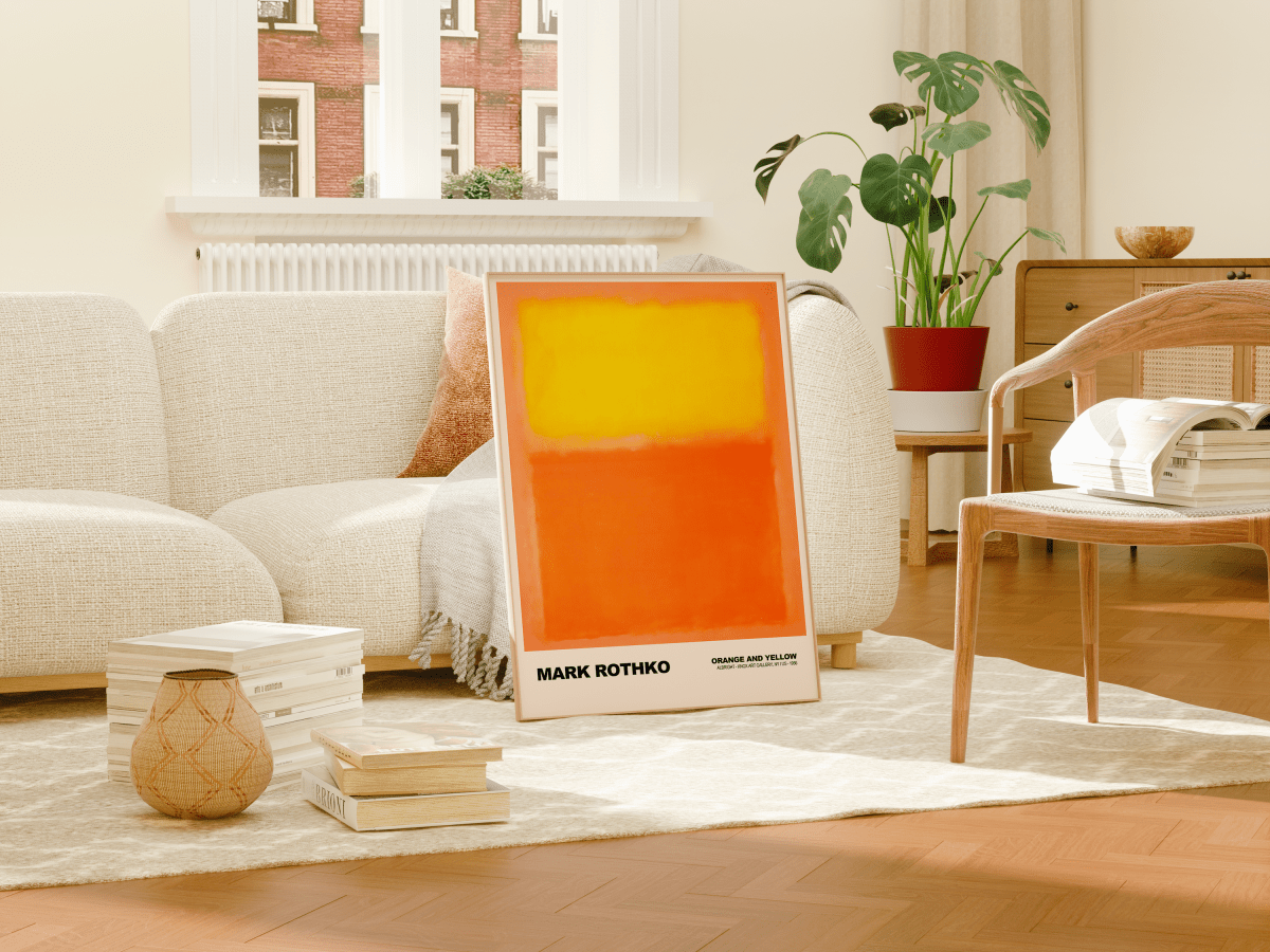 Poster Mark Rothko · Orange and Yellow · Abstrakter Expressionismus, Farbfeld · Print ohne Rahmen - justgoodmood