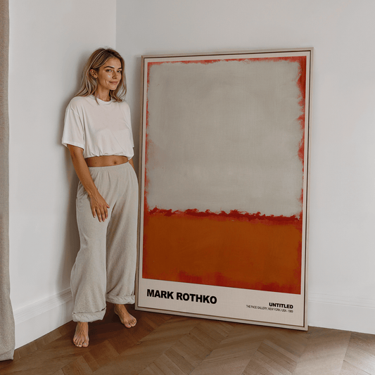 Poster Mark Rothko · Untitled (White, Red and Orange) · Abstrakter Expressionismus, Farbfeld · Print ohne Rahmen - justgoodmood