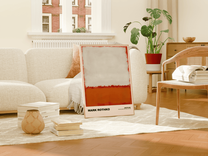 Poster Mark Rothko · Untitled (White, Red and Orange) · Abstrakter Expressionismus, Farbfeld · Print ohne Rahmen - justgoodmood