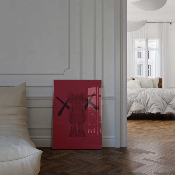 Rotes Street Art Charakter Poster · Urban Graffiti Stil · Modernes Poster Motiv · Print ohne Rahmen - justgoodmood