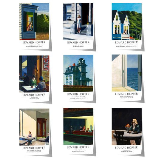 Kunst Poster · Geschenkidee · Edward Hopper Amerikanischer Realismus Architektur Alltagsszenen · Dekoprint ohne Rahmen