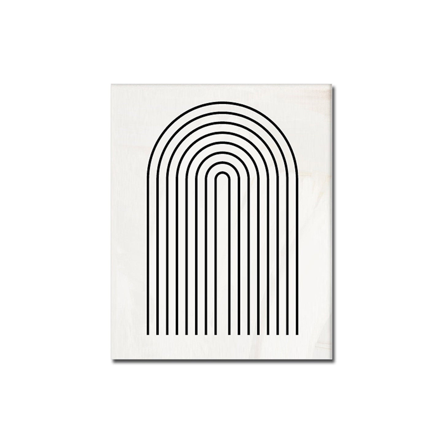 Poster Vintage Schwarz Beige Bogen Abstrakt von justgoodmood – stylisches Wandbild mit eleganten Linien auf hochwertiger Leinwand.