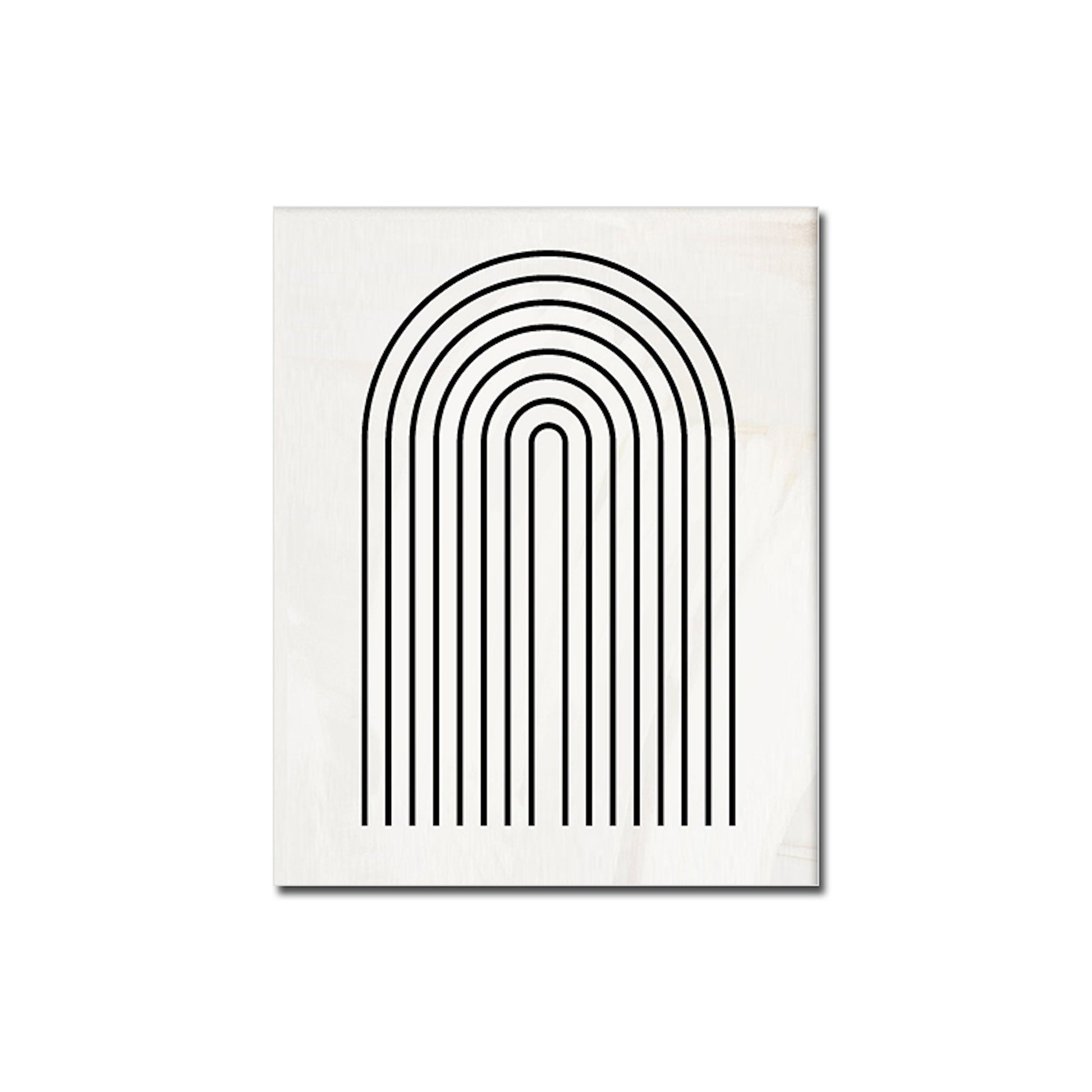 Poster Vintage Schwarz Beige Bogen Abstrakt von justgoodmood – stylisches Wandbild mit eleganten Linien auf hochwertiger Leinwand.