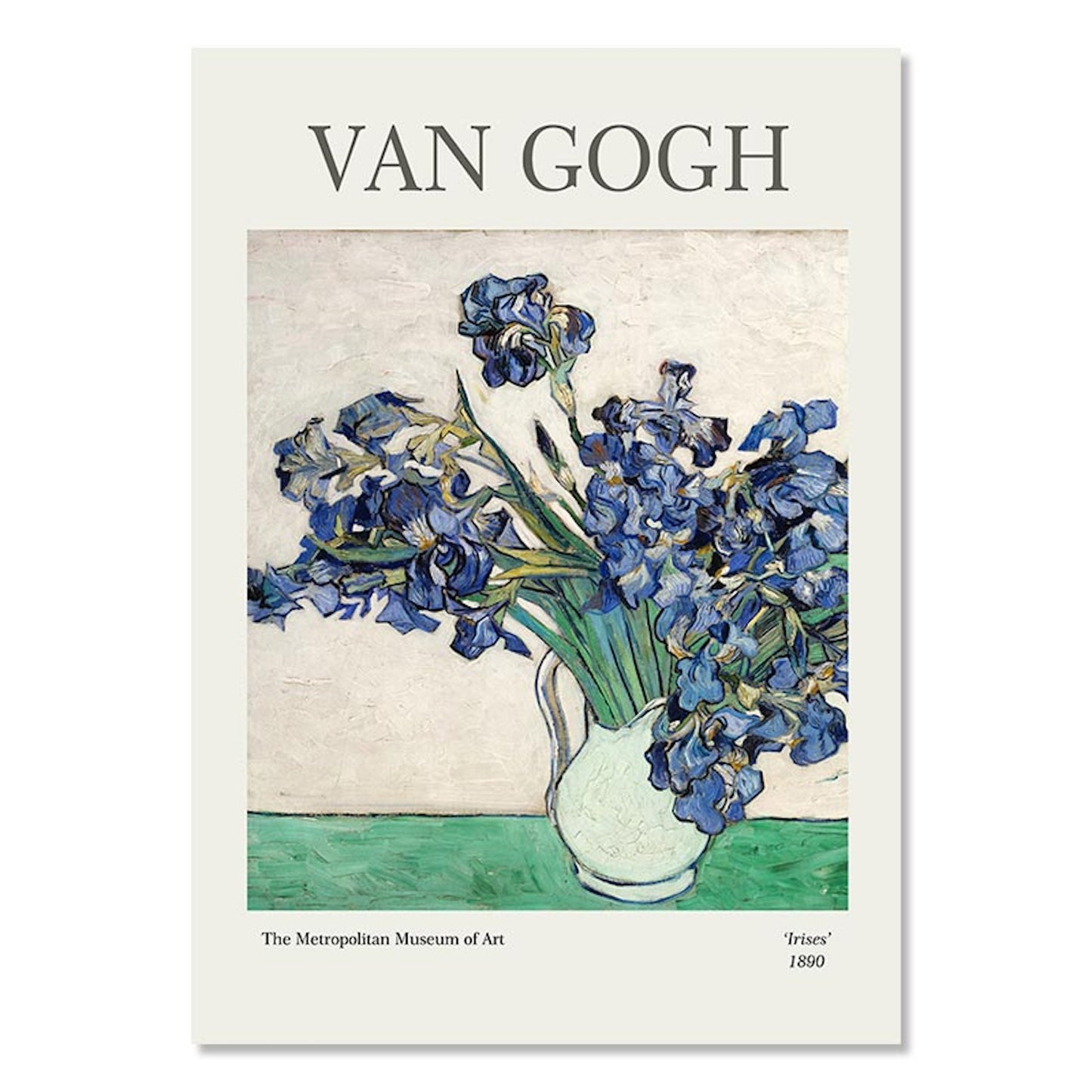 Poster Blumen Van Gogh Henri Matisse Rousseau Museum | Bilder Wohnzimmer | Wandbilder Schlafzimmer | Deko Print ohne Rahmen | Bilder Set