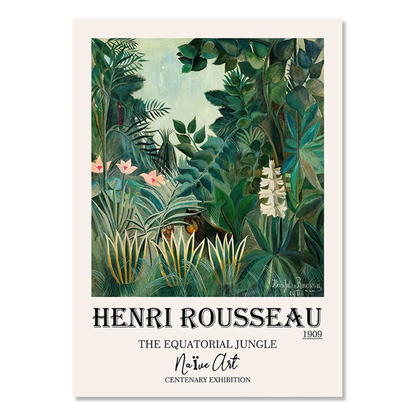 Poster Blumen Van Gogh Henri Matisse Rousseau Museum | Bilder Wohnzimmer | Wandbilder Schlafzimmer | Deko Print ohne Rahmen | Bilder Set