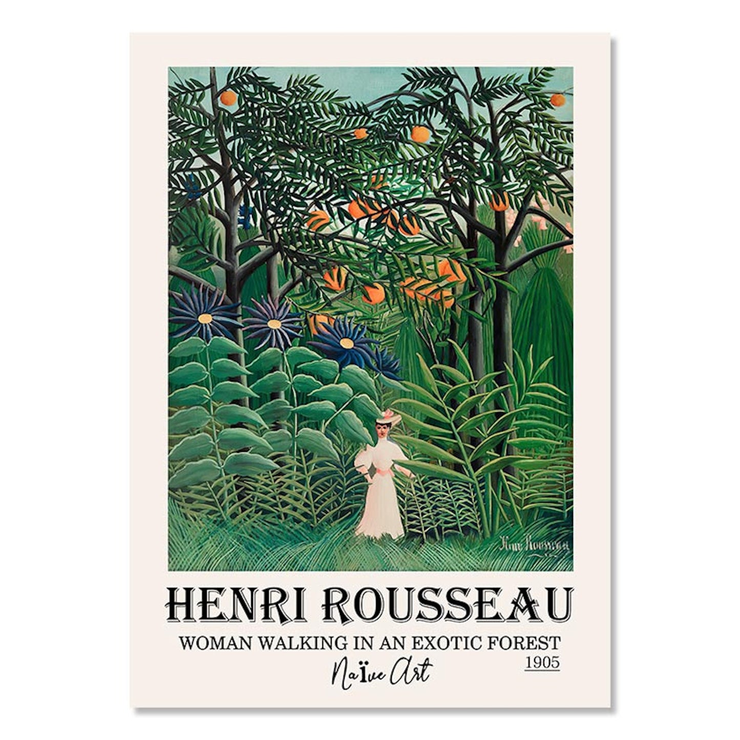 Poster Blumen Van Gogh Henri Matisse Rousseau Museum | Bilder Wohnzimmer | Wandbilder Schlafzimmer | Deko Print ohne Rahmen | Bilder Set