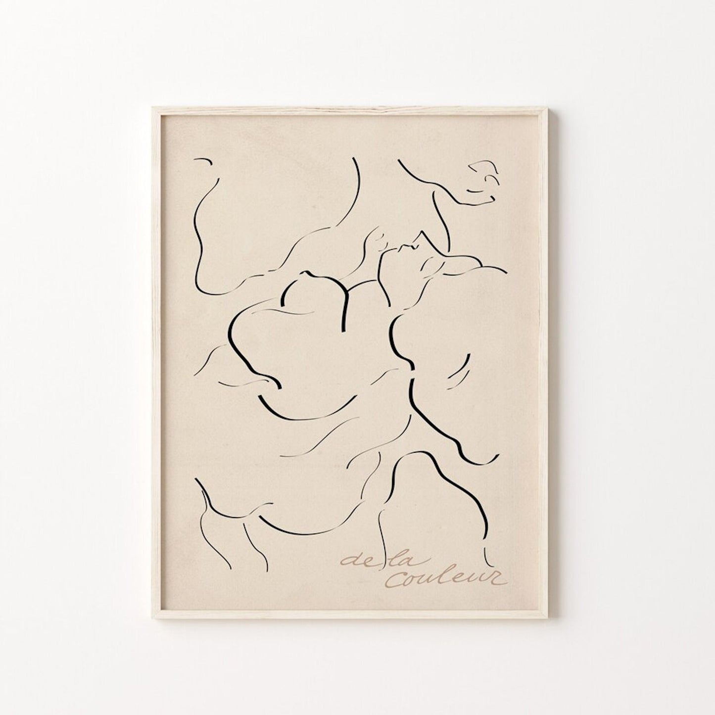 Minimalistisches Picasso Poster in sanften Farben, ein Highlight von justgoodmood für stilvolle Innenräume.