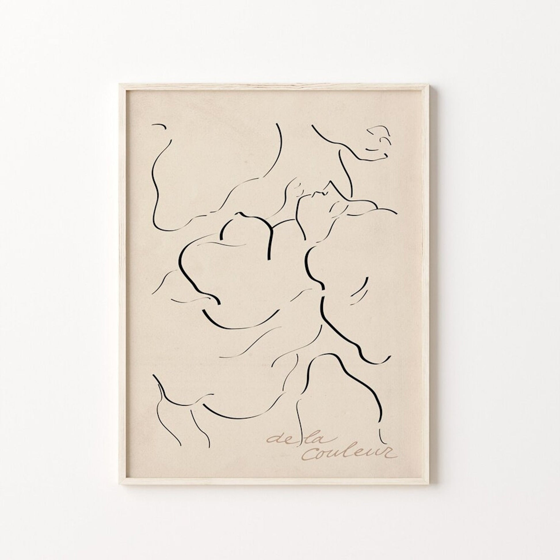 Minimalistisches Picasso Poster in sanften Farben, ein Highlight von justgoodmood für stilvolle Innenräume.