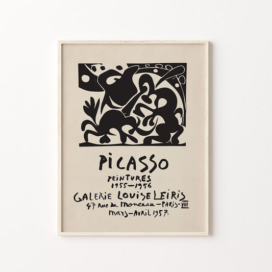 Kunstvolles Picasso Poster in klassischem Rahmen, erhältlich bei justgoodmood, verleiht Ihrem Zuhause künstlerisches Flair.