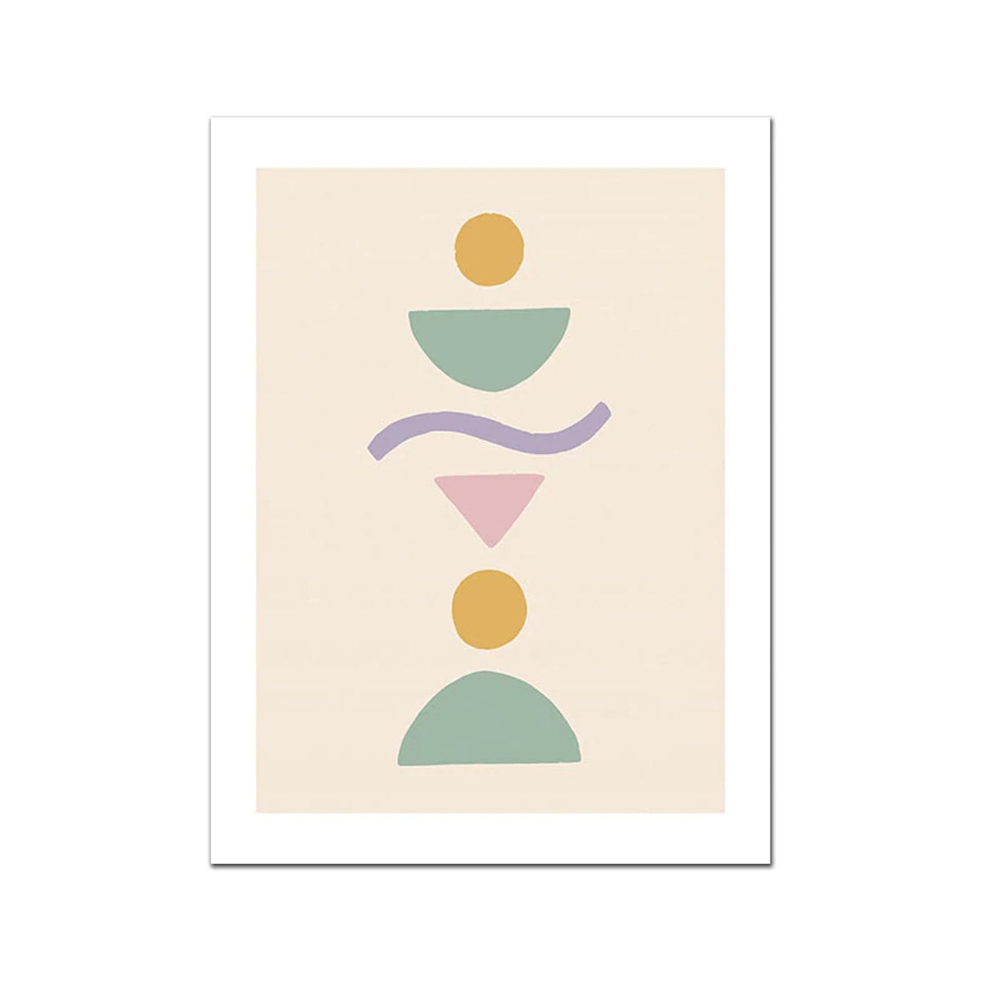 Kreatives Matisse Blumen Abstrakt Poster mit bunten geometrischen Formen, erstellt von justgoodmood, perfekt für stilvolle Wandgestaltungen.