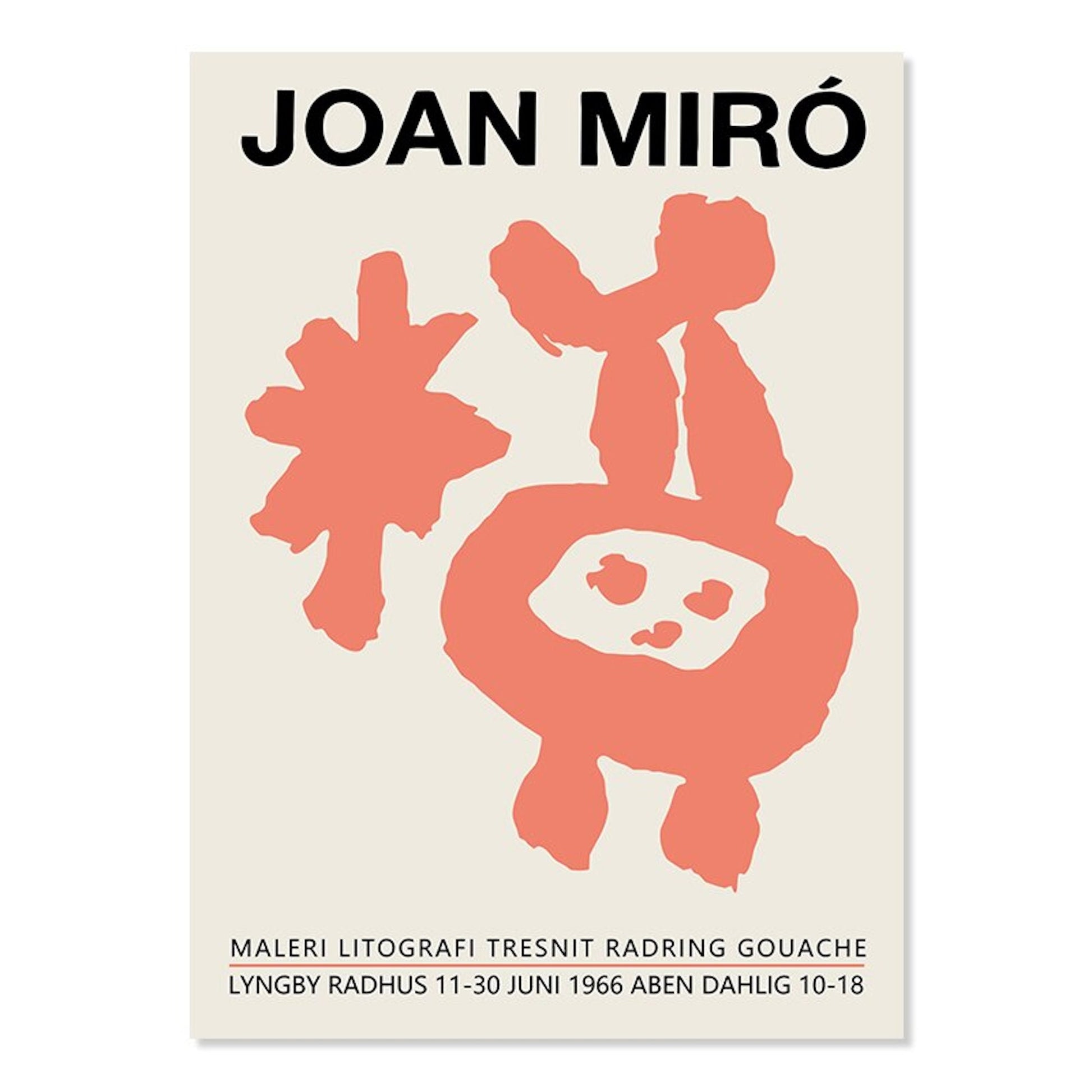 Kunstposter von Joan Miró, mit verspielten Mustern und lebendigen Farben. Perfekt für die Dekoration von Wohnräumen, erhältlich bei Justgoodmood unter dem Titel 'Poster Picasso Pastell Abstrakt I'.