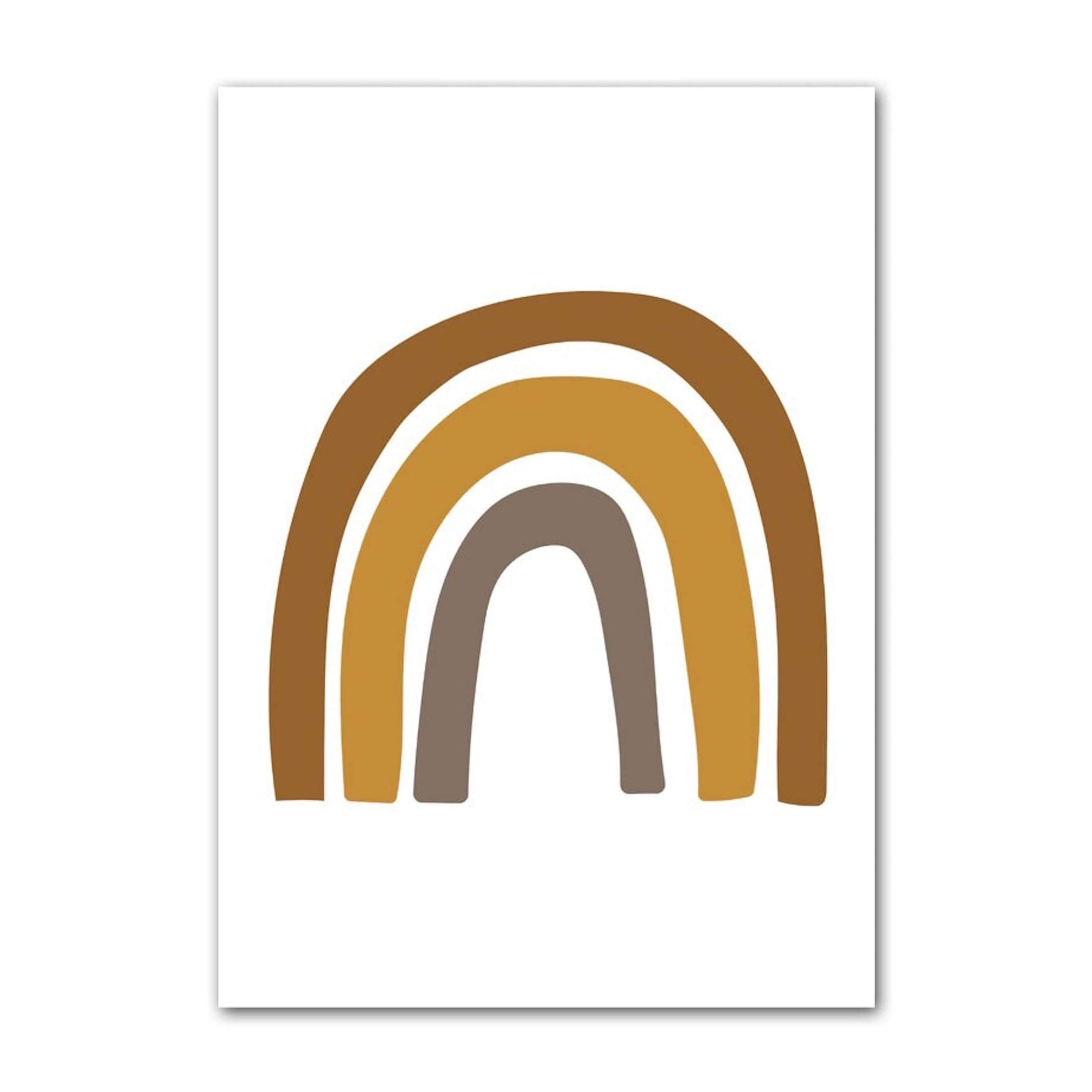 Buntes Regenbogen-Motiv, perfekt für Kinderzimmer Deko von justgoodmood – Poster mit Löwen, Tiger und Hakuna Matata.