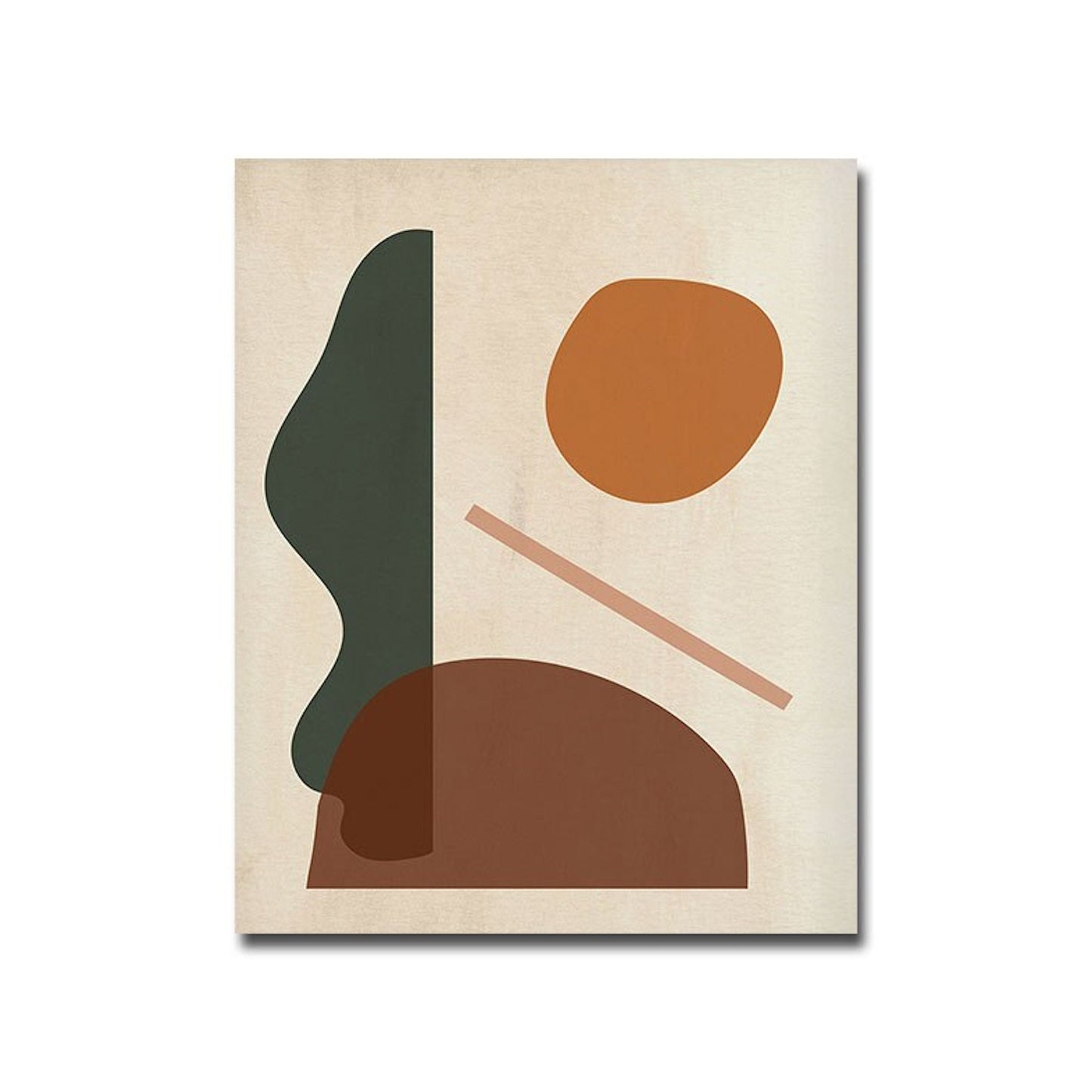 Boho Linien und geometrische Formen Poster von justgoodmood - farbenfrohe geometrische Formen auf hellem Hintergrund, bringt Leben und Farbe in Ihr Zuhause.