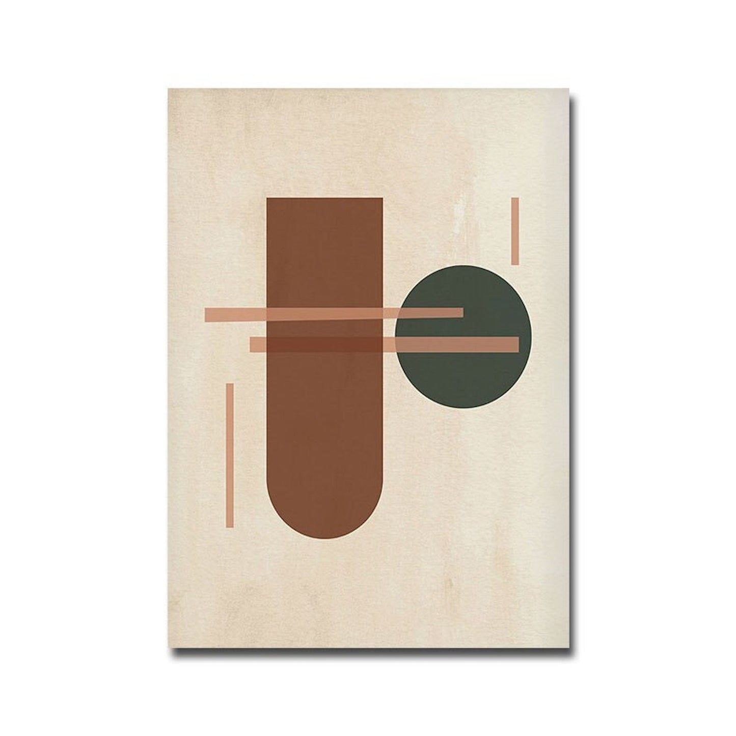 Boho Linien und geometrische Formen Poster von justgoodmood - dynamische geometrische Formen komplementiert von sanften Farben, eine großartige Wahl für kreative Wände.