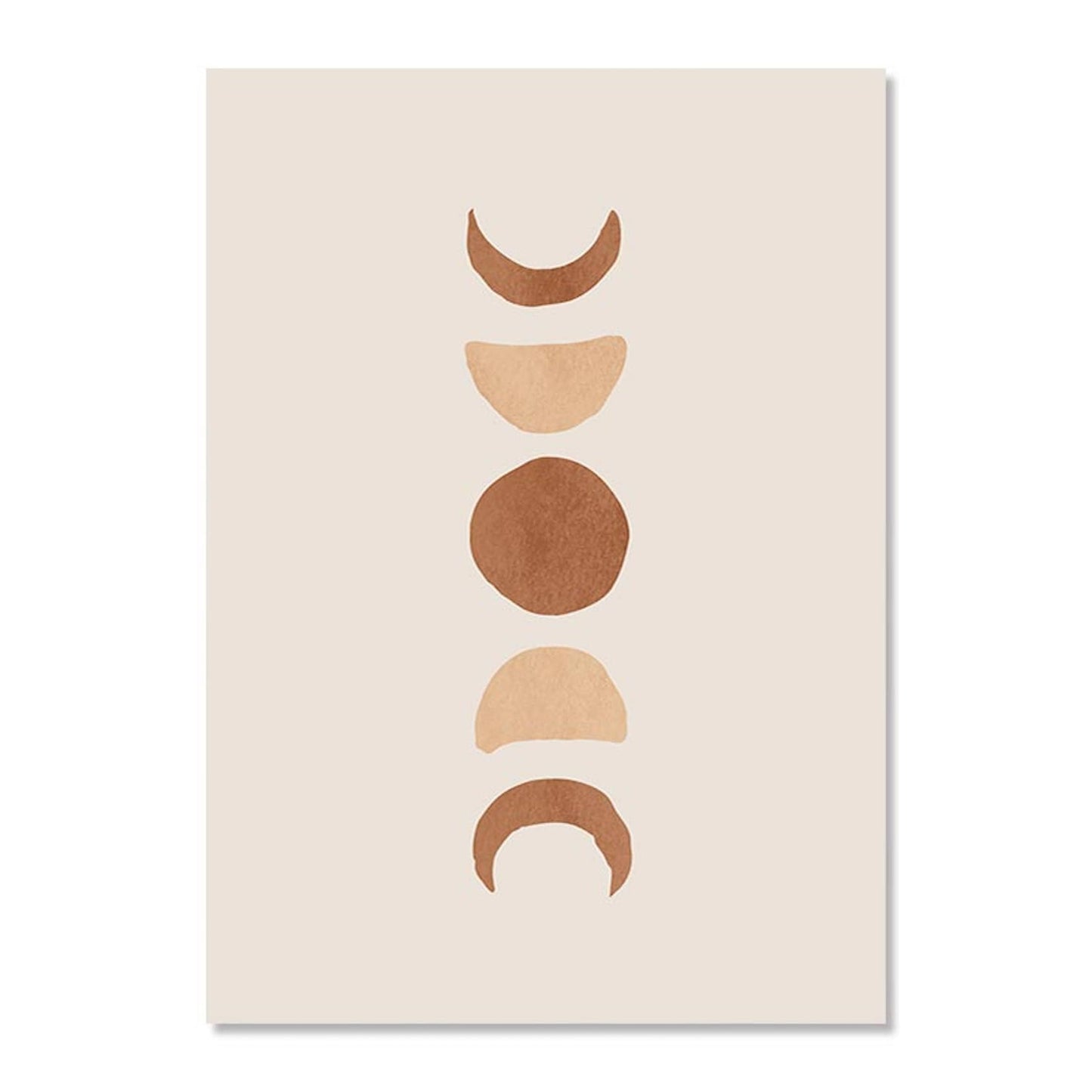 Poster Boho Sonne Linien und Geometrische Formen als Deko Print ohne Rahmen
