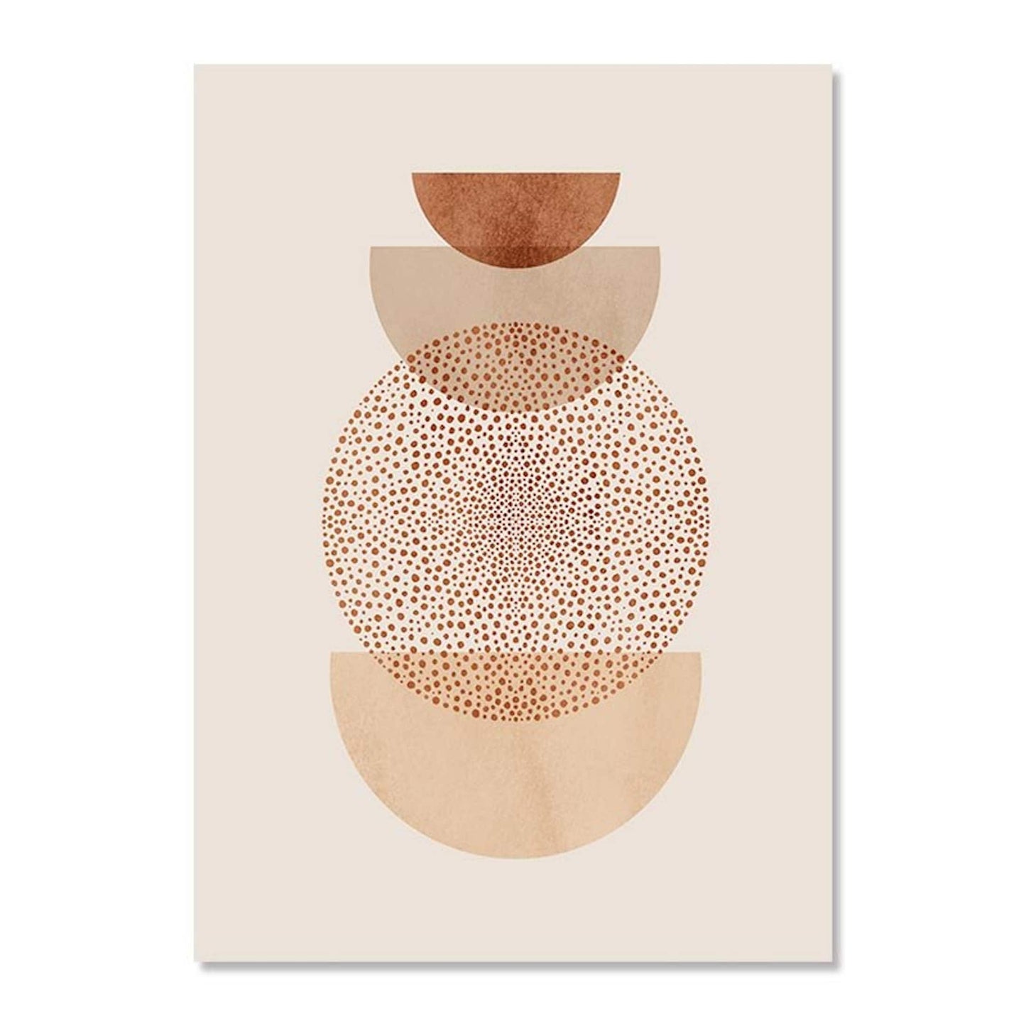 Poster Boho Sonne Linien und Geometrische Formen als Deko Print ohne Rahmen