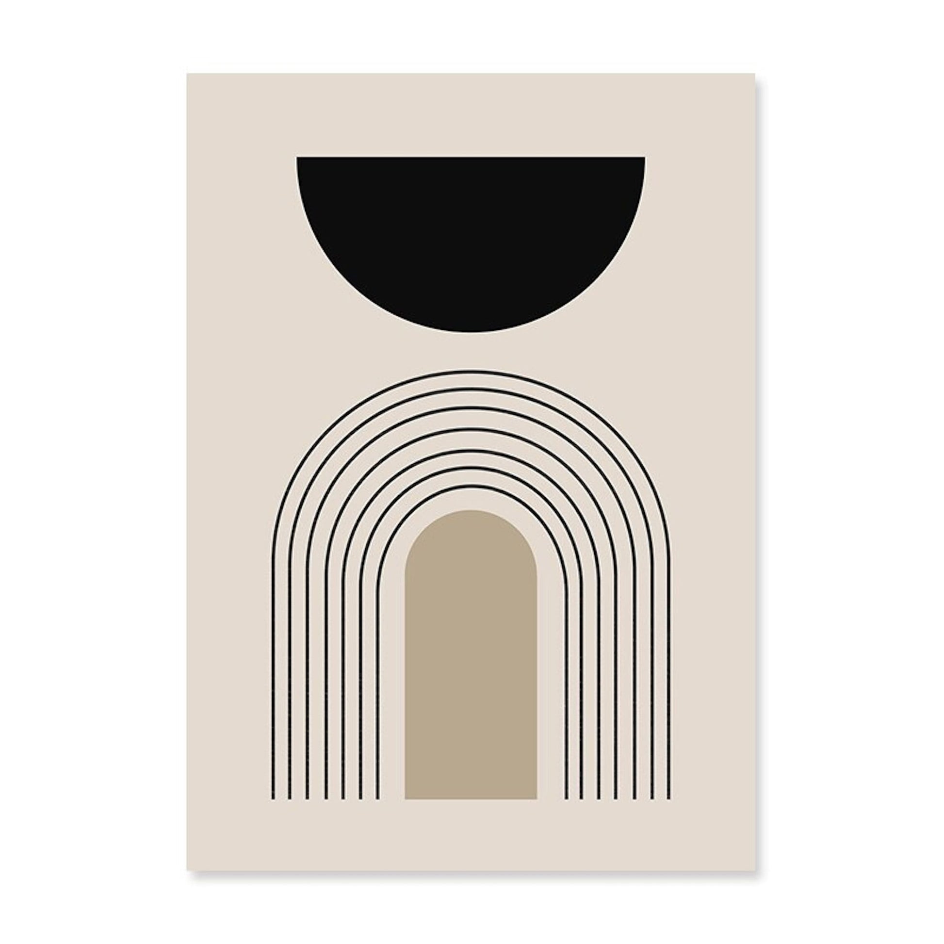 Stilvolles Poster von justgoodmood mit geometrischem Motiv und Matisse-Elementen, das jedem Raum einen Hauch von Eleganz verleiht.