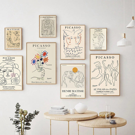 Inspirierendes Poster im stilvollen Design von Picasso und Matisse, präsentiert von justgoodmood. Ideal für die Deko im Wohnzimmer oder Schlafzimmer.
