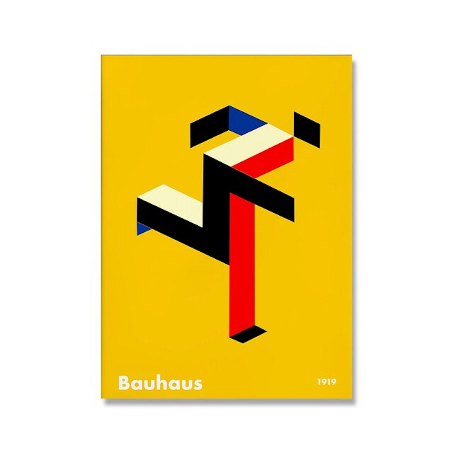 Poster Bauhaus Bunte Farben als Deko Print ohne Rahmen